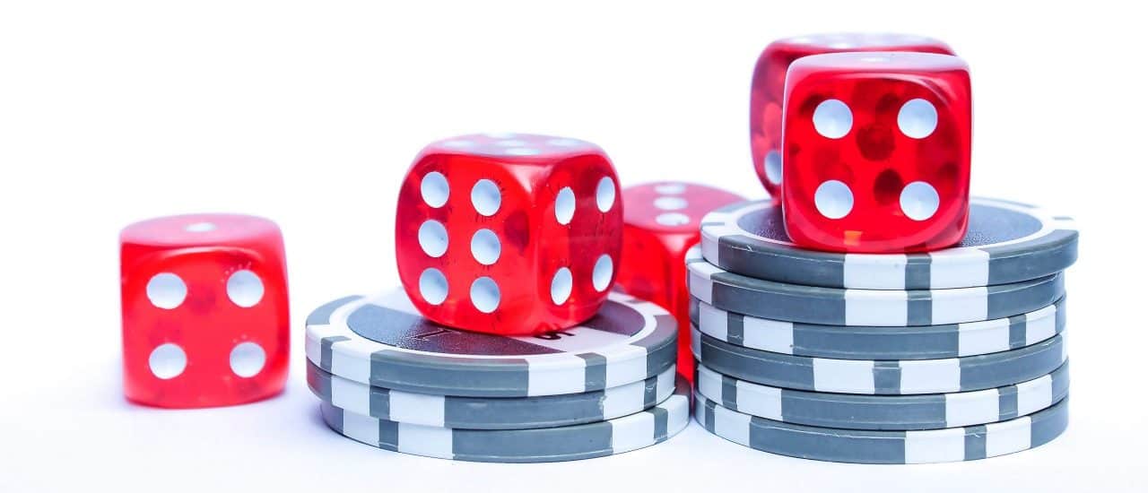 3-red-dices-with-grey-and-white-poker-chips-187333